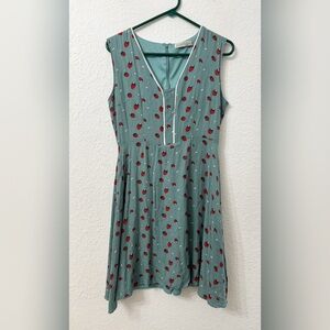 Modcloth Sugarhill Strawberry Dress - 6